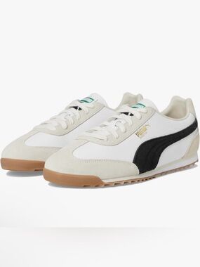 Puma  Women's Arizona Nylon Shoes, White Black, 7.5